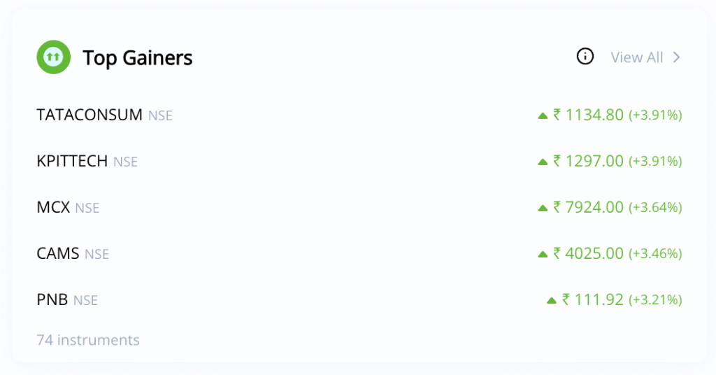 Top Gainers